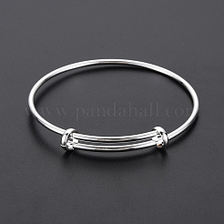 Electrophoresis Iron Expandable Bangle Making&nbsp;BJEW-S146-01