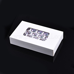 Electroplated Glass Charms&nbsp;EGLA-N006-057