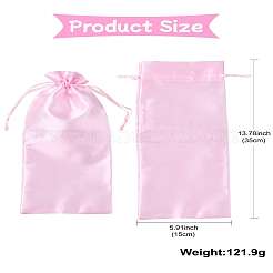 Pink satin wine bottle bag&nbsp;ST-CJ0033-01