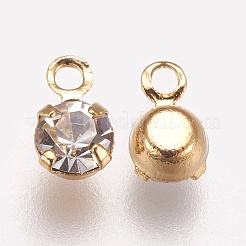 Brass Rhinestone Charms&nbsp;X-KK-S314-41G