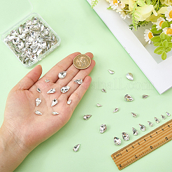 220Pcs 4 Style Glass Rhinestone Cabochons&nbsp;GLAA-FG0001-12
