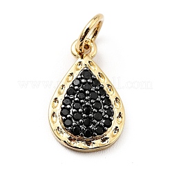 Brass Micro Pave Cubic Zirconia Pendants&nbsp;KK-E015-11G