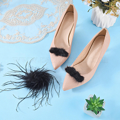 3Pcs Mink & Iron Shoe Buckle Clips&nbsp;HJEW-WR00057