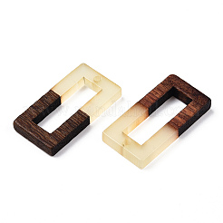 Walnut Wood & Luminous Glow in the Dark Resin Pendants&nbsp;RESI-N039-72