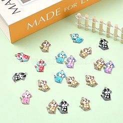 20Pcs Alloy Enamel Pandants&nbsp;ENAM-YW0006-63