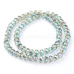 Electroplate Glass Beads Strands&nbsp;EGLA-D020-10x8mm-M2