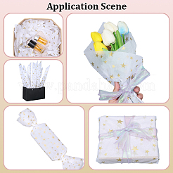 100Pcs 2 Style Rectangle Paper Bouquet Wrapping&nbsp;DIY-GF0011-32
