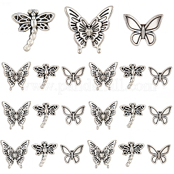 120Pcs 3 Styles Tibetan Style Alloy Spacer Beads&nbsp;FIND-SC0020-11A