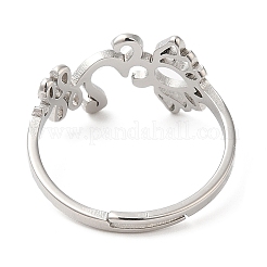 Non-Tarnish 304 Stainless Steel Yoga & Infinity Adjustable Ring for Women&nbsp;LS-RJEW-M149-19P