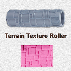 Plastic Handle Clay Texture Roller&nbsp;DIY-WH0699-88C