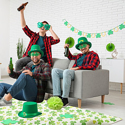 Saint Patrick's Day Polyester Fabric&nbsp;DIY-WH0661-59B