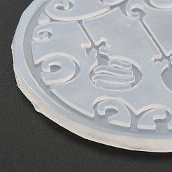 Christmas Coaster Silicone Molds&nbsp;X-DIY-H145-08