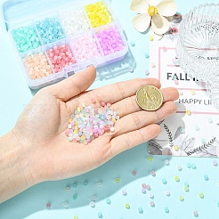 2272Pcs 8 Colors Drawbench Style Glass Seed Beads&nbsp;SEED-YW0003-21