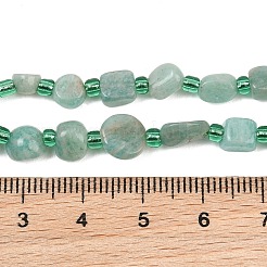 Natural Amazonite Beads Strands&nbsp;GG-CBA3A44-C08-01