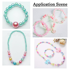 300Pcs 15 Colors Transparent Acrylic Beads&nbsp;MACR-TA0001-29