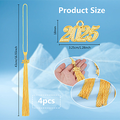 Silk Tassel Pendant Decorations&nbsp;AJEW-WH0651-33A