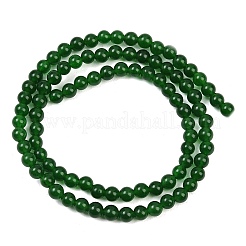 Dyed Natural White Jade Imitation Malaysia Jade Beads Strands&nbsp;G-C270-B01-4mm