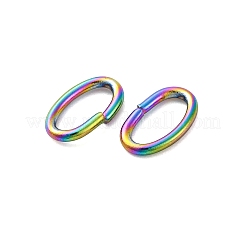 Ion Plating(IP) 304 Stainless Steel Open Jump Rings&nbsp;STAS-F221-40MC-G