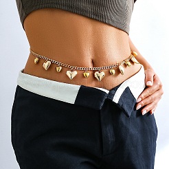 Heart Alloy Tassel Twisted Chain Waist Belly Chains for Women&nbsp;FS-WG9C50D-01