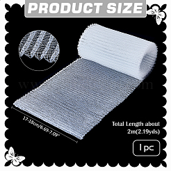 Plastic Wrinkle Mesh Fabric for Dress Headwear Accessories&nbsp;DIY-WH0588-16B