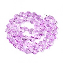 Baking Paint Transparent Glass Beads Strands&nbsp;DGLA-N017-03A