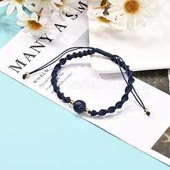 Adjustable Round Natural Gemstone Beads Bracelets for Women or Men&nbsp;BJEW-JB06840