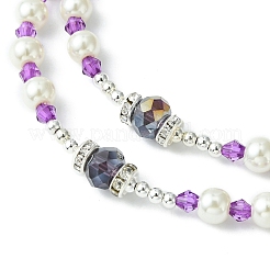 Glass Pearl Rosary Bead Necklace&nbsp;NJEW-TA00082-03