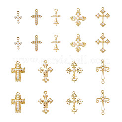 18Pcs 9 Style Alloy Pendants & Chandelier Componenent Links&nbsp;FIND-CD0001-40