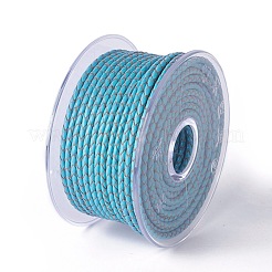 Braided Cowhide Cord&nbsp;WL-I004-4mm-03A