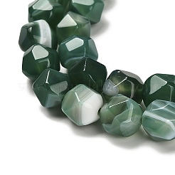 Dyed Natural Banded Agate Beads Strands&nbsp;G-G203-08A