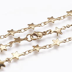 304 Stainless Steel Chain Necklaces&nbsp;X-STAS-P164-27G