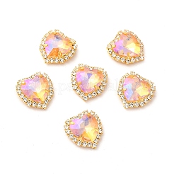 Moonlight Effect Heart Sew on Rhinestone&nbsp;RGLA-F079-01B-03