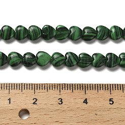 Synthetic Malachite Beads Strands&nbsp;G-P575-C14-6mm