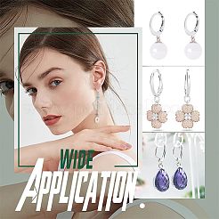 120Pcs 304 Stainless Steel Leverback Earring Findings&nbsp;STAS-NB0001-56