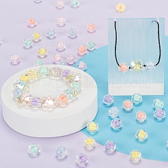 210Pcs 6 Colors Transparent Acrylic Beads&nbsp;TACR-LS0001-03