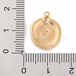 Brass Pendants With Clear Cubic Zirconia&nbsp;KK-S403-05G