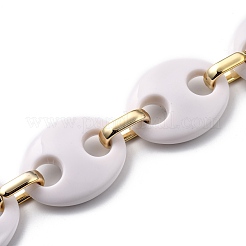 Handmade Acrylic Coffee Bean Chains&nbsp;AJEW-JB00744-02