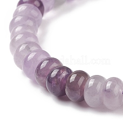 Adjustable Natural Amethyst Braided Bead Bracelets&nbsp;BJEW-F369-A18
