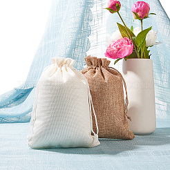 Burlap Packing Pouches Drawstring Bags&nbsp;ABAG-BC0001-08-18x13