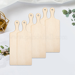 4Pcs Unfinished Blank Wooden Pendants Set for Painting Arts&nbsp;WOOD-CP0001-23B