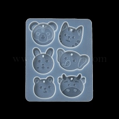 Rabbit/Dragon/Cat Pendant DIY Silhouette Silicone Mold&nbsp;X1-DIY-K073-09B