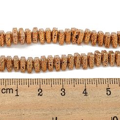Electroplated Natural Lava Rock Beads Strands&nbsp;G-I360-H01-02