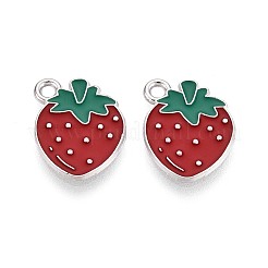 Fruit Alloy Enamel Charms&nbsp;PALLOY-S058-01P-03