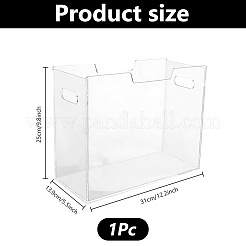 Rectangle Acrylic Folder Storage Box&nbsp;AJEW-WH0410-221