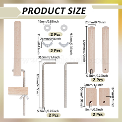 Wood Weaving Loom Pegs Craft Tool&nbsp;DIY-WH07580-286