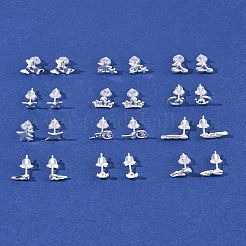 12Pairs 12 Styles Alloy Stud Earrings&nbsp;EJEW-FS0001-29