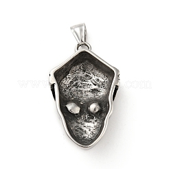 304 Stainless Steel Rhinestone Pendants&nbsp;STAS-P309-16AS