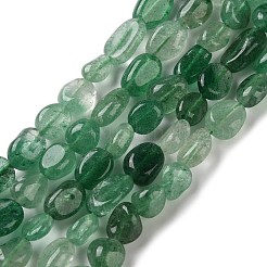 Natural Green Strawberry Quartz Beads Strands&nbsp;G-C268-A01-8x10mm