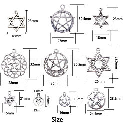 Tibetan Style Alloy Pendants&nbsp;TIBEP-SC0001-28AS
