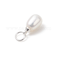 Natural Cultured Freshwater Pearl Rice Charms&nbsp;PALLOY-JF04821